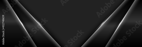 elegant black texture abstract modern futuristic background. Luxurious dark gray blank space design