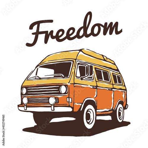 Camper van illustration
