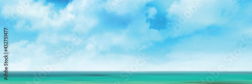 海　空　風景　背景