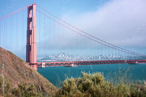 Photography Golden Gate Bridge Taken from the Marin Headlands