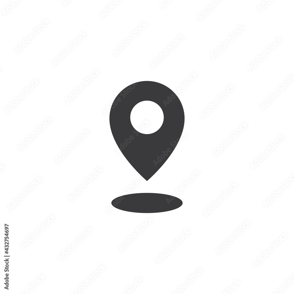 Location point sign and symbol Location point sign and symbol