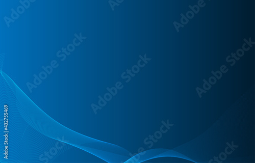  Modern technology futuristic design for background or wallpaper concept.abstract wave motion pattern and dynamic mesh line on dark blue background. Digital cyberspace, high tech,Illustration vector