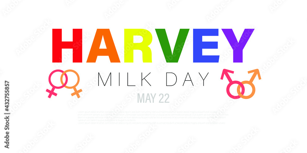 Harvey Milk day vector illustration.