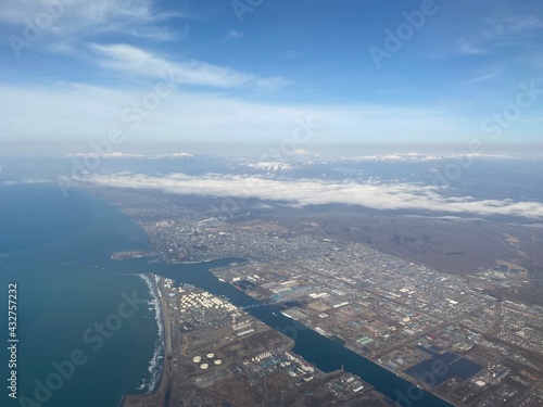 aerial view of the city