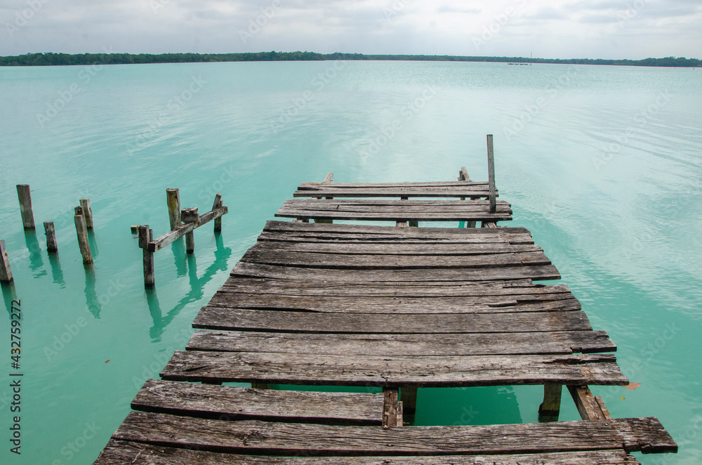 Fototapeta premium muelle laguna