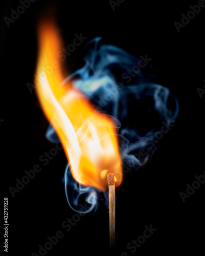 match on fire