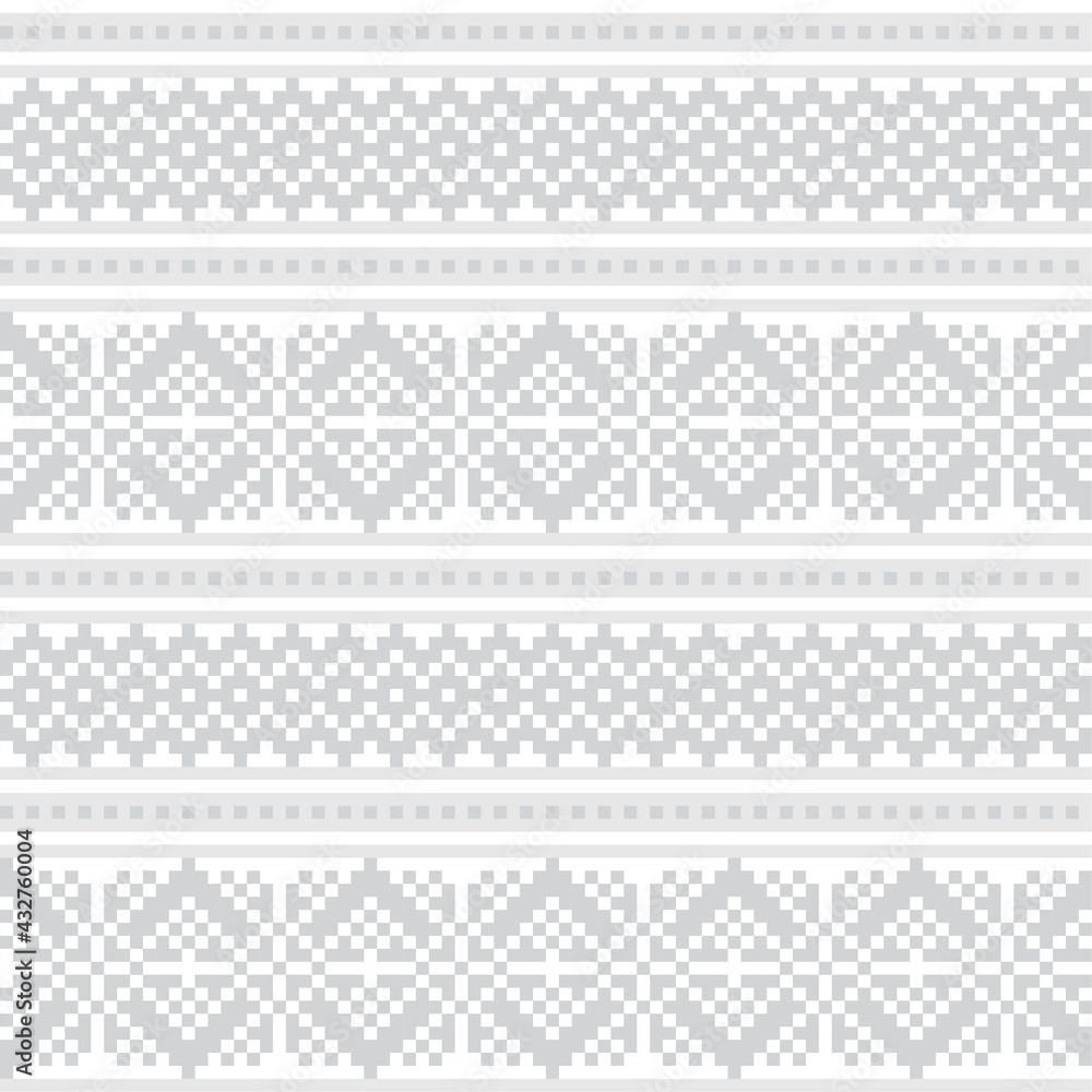 Black and White Christmas Fair Isle Seamless Pattern Background Black and White Christmas Fair Isle Seamless Pattern Background