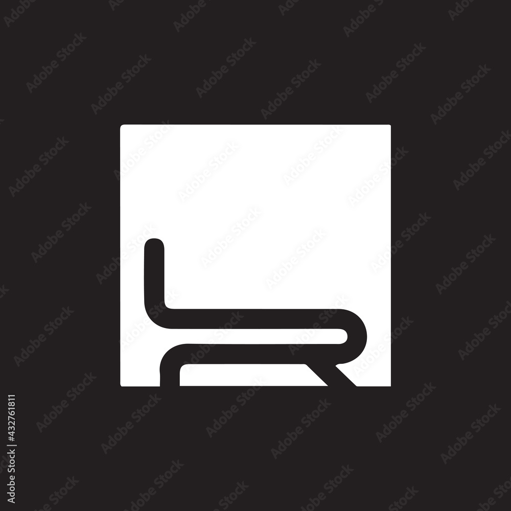 LR letter logo design on black  creative initials letter logo   letter design. Stock Vector | Adobe Stock