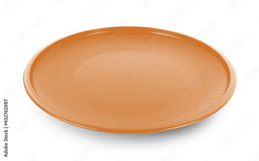 wood plate isolated on white background. wood plate isolated on white background.