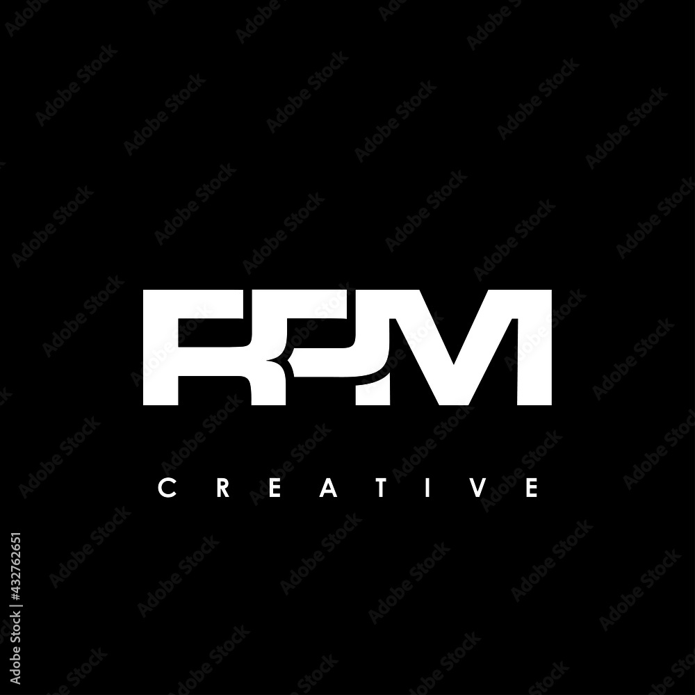 RPM Letter Initial Logo Design Template Vector Illustration