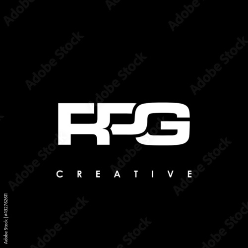 RPG Letter Initial Logo Design Template Vector Illustration
