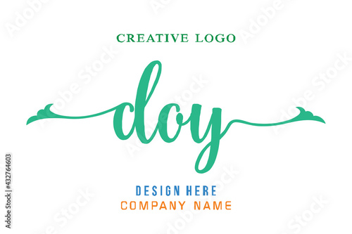 DOY lettering logo is simple, easy to understand and authoritative