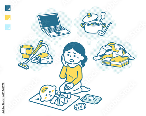 Busy mother