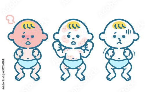 Various symptoms of infants