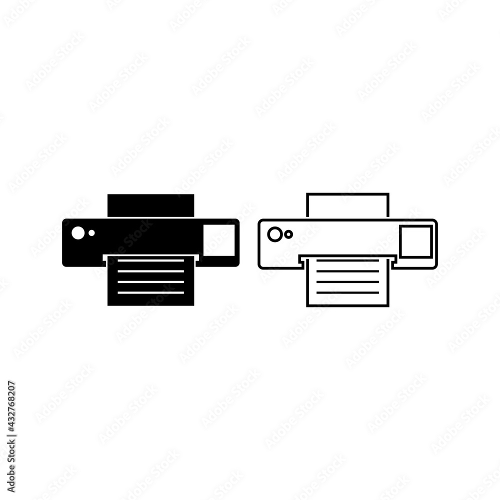 printer icon vector sign symbol printer icon vector sign symbol
