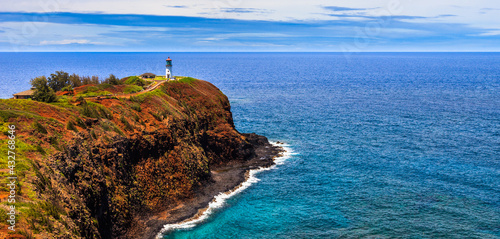 Slika na platnu Kilauea Lighthouse Panorama