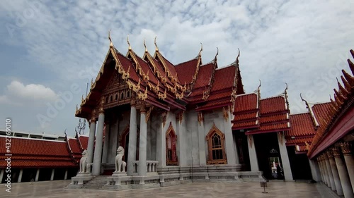 Wallpaper Mural Wat Benchamabophit Dusitwanaram Ratchaworawihan, Also known as the marble temple, it is one of Bangkok's best-known temples and a major tourist attraction Torontodigital.ca