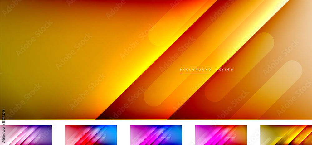 Abstract backgrounds - lines composition created with lights and shadows. Technology or business digital templates