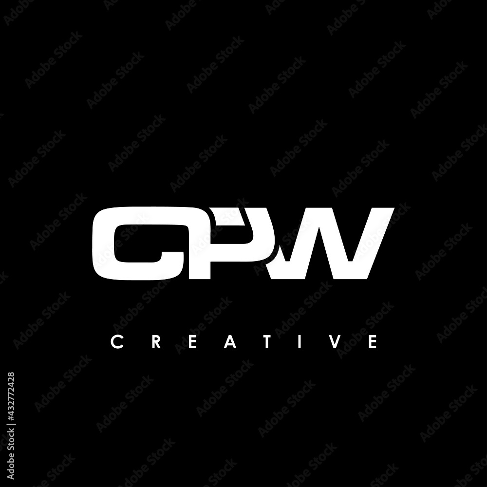 CPW Letter Initial Logo Design Template Vector Illustration CPW Letter Initial Logo Design Template Vector Illustration
