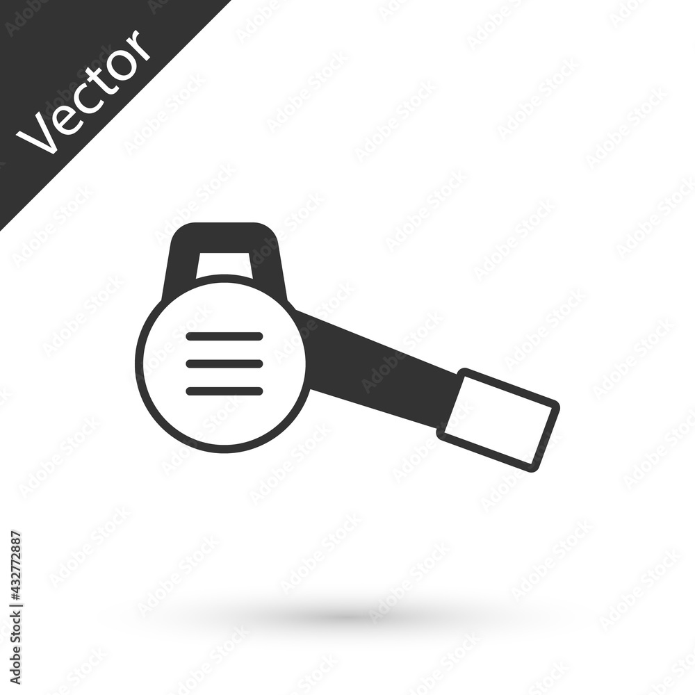 Grey Leaf garden blower icon isolated on white background. Vector Grey Leaf garden blower icon isolated on white background. Vector