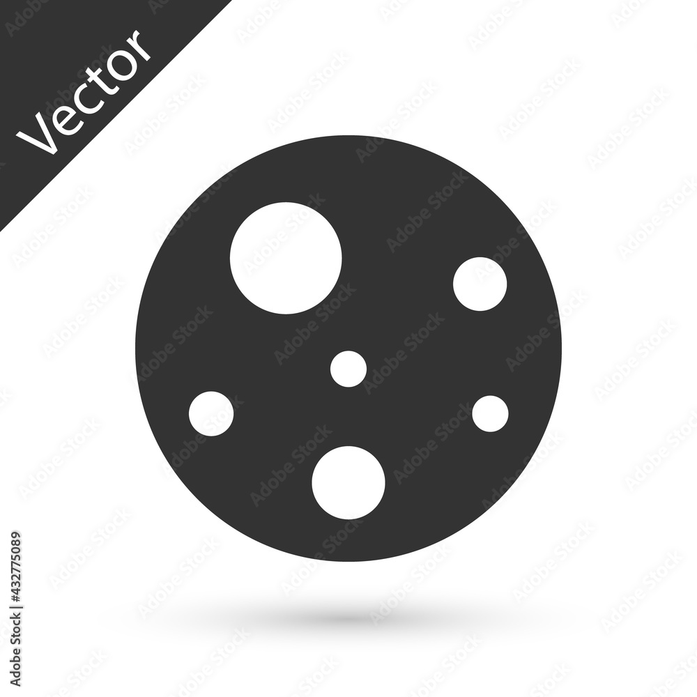 Grey Planet Mars icon isolated on white background. Vector Grey Planet Mars icon isolated on white background. Vector