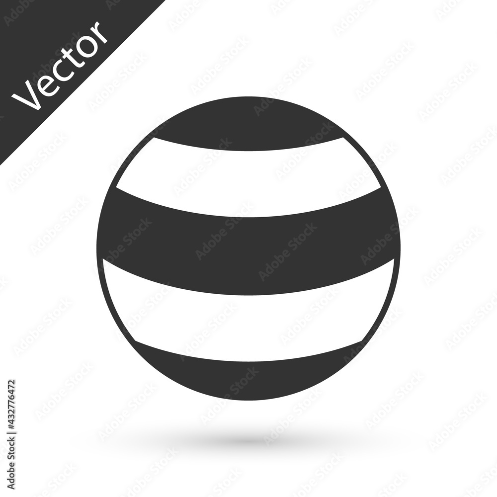 Grey Planet icon isolated on white background. Vector Grey Planet icon isolated on white background. Vector