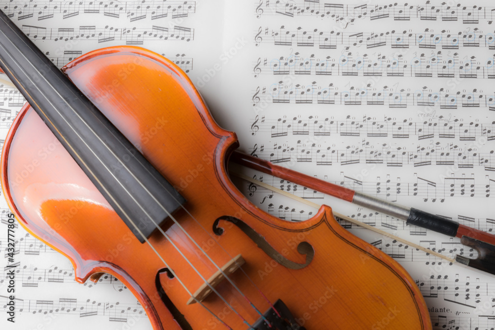 Fototapeta premium violin and bow