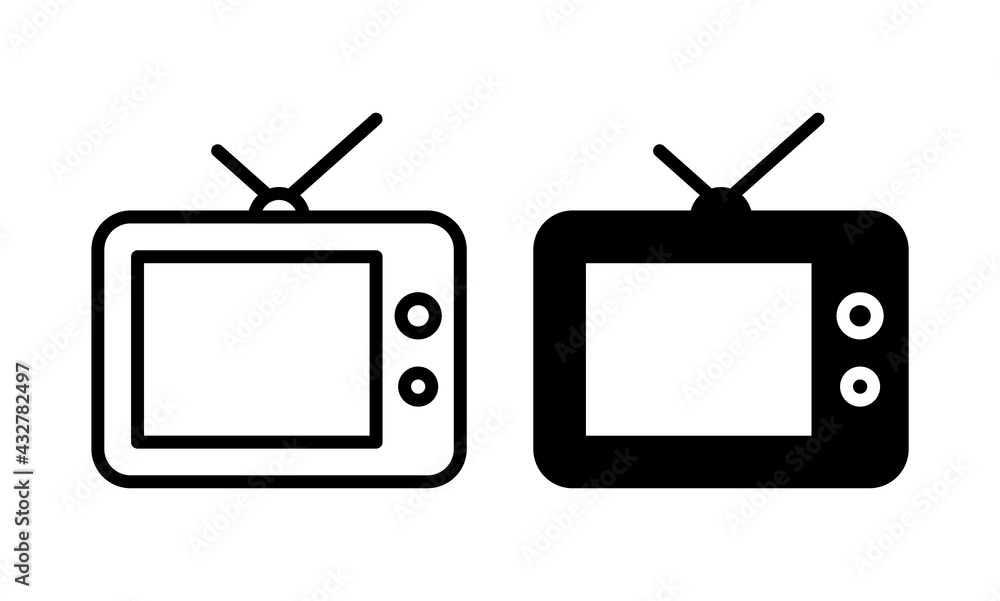 TV vector icon, Tv sign vector TV vector icon, Tv sign vector