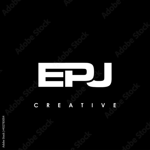 EPJ Letter Initial Logo Design Template Vector Illustration