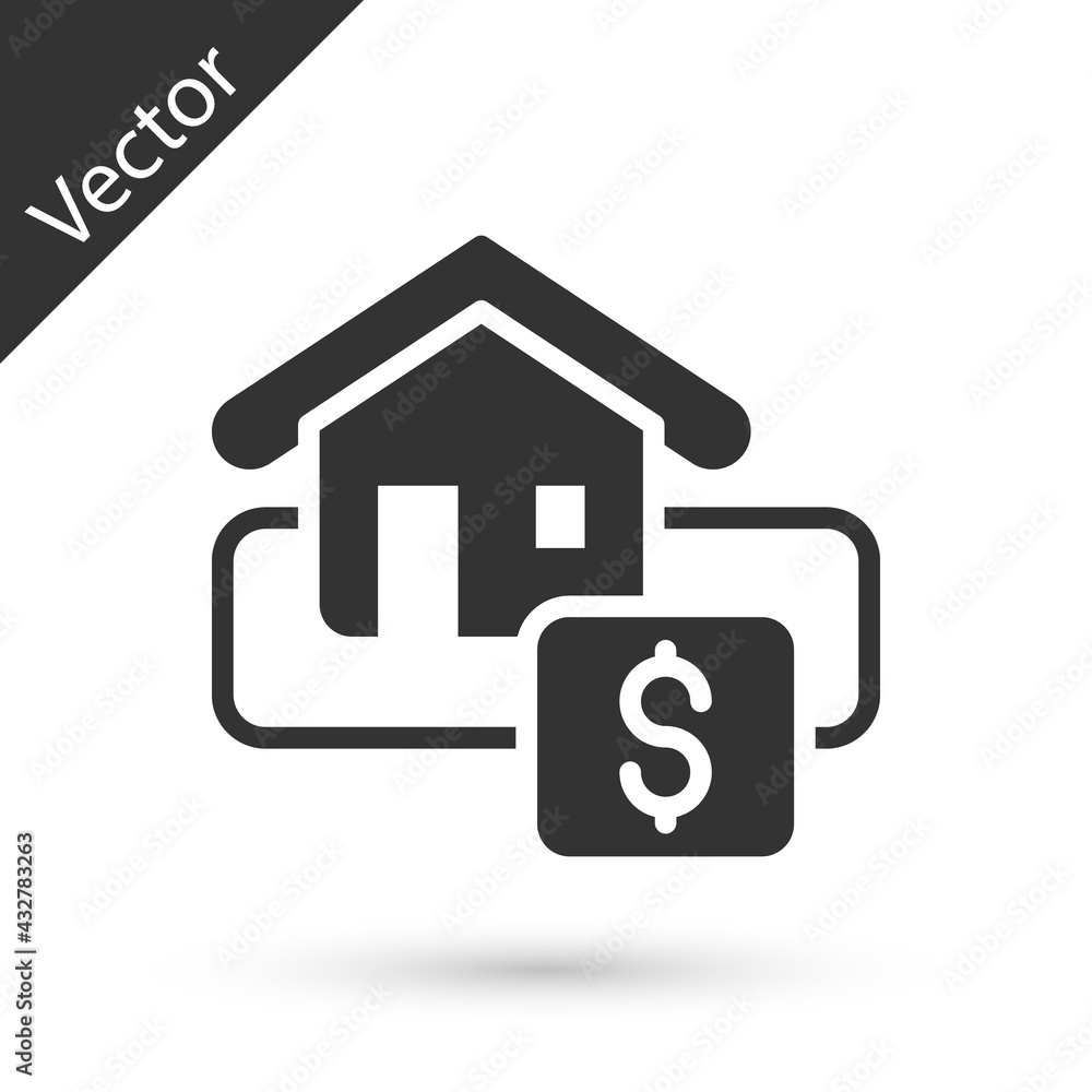 Grey Hanging sign with text Sale icon isolated on white background. Signboard with text Sale. Vector Grey Hanging sign with text Sale icon isolated on white background. Signboard with text Sale. Vector