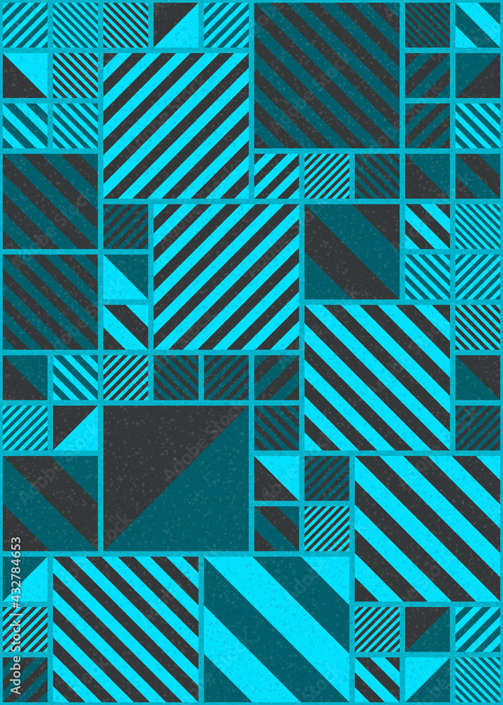 Obraz premium Abstract Geometric Pattern generative computational art illustration
