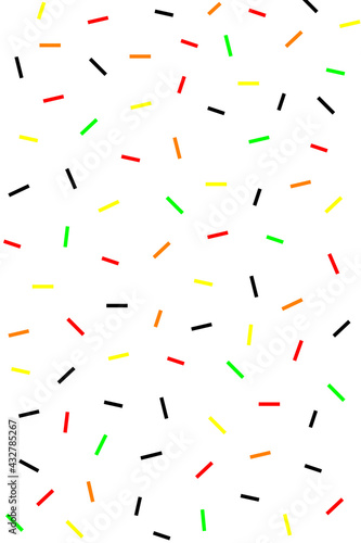 Colorful sprinkles pattern with white background theme 