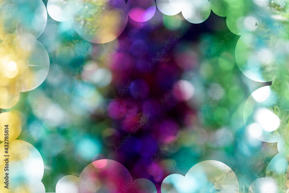 Beautiful abstract multicolored bokeh background For background design ideas