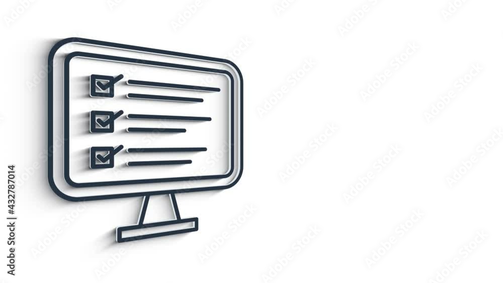 Business 3D shadow icon. Marketing network. Money line icon. Motion graphics. Business 3D shadow icon. Marketing network. Money line icon. Motion graphics.