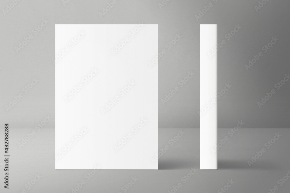 Blank front and side book cover Blank front and side book cover