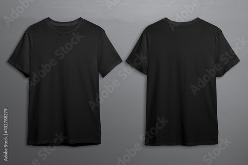 Black t-shirts with copy space photo