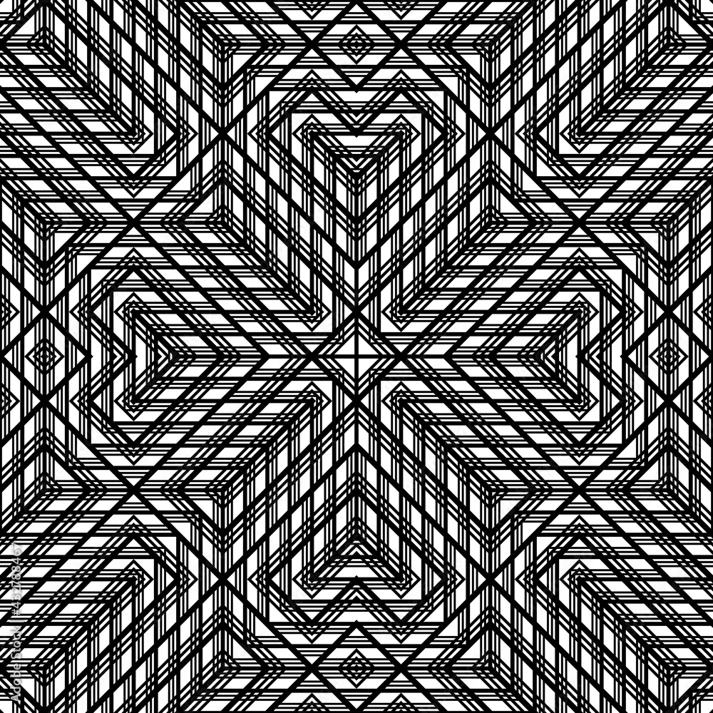 Design seamless monochrome grating pattern Design seamless monochrome grating pattern