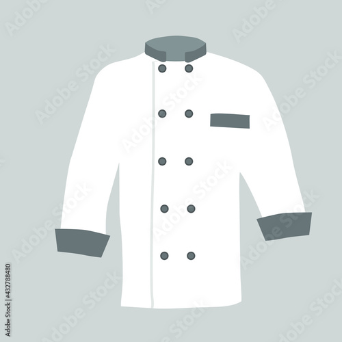 Chef's uniform icon. Cook wear icon isolated