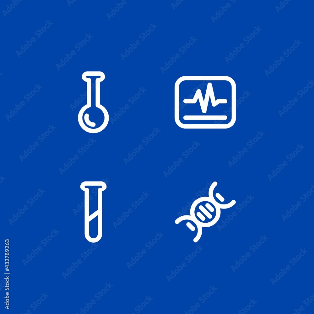 Medical Laboratory Icon Set Illustration Design Template
