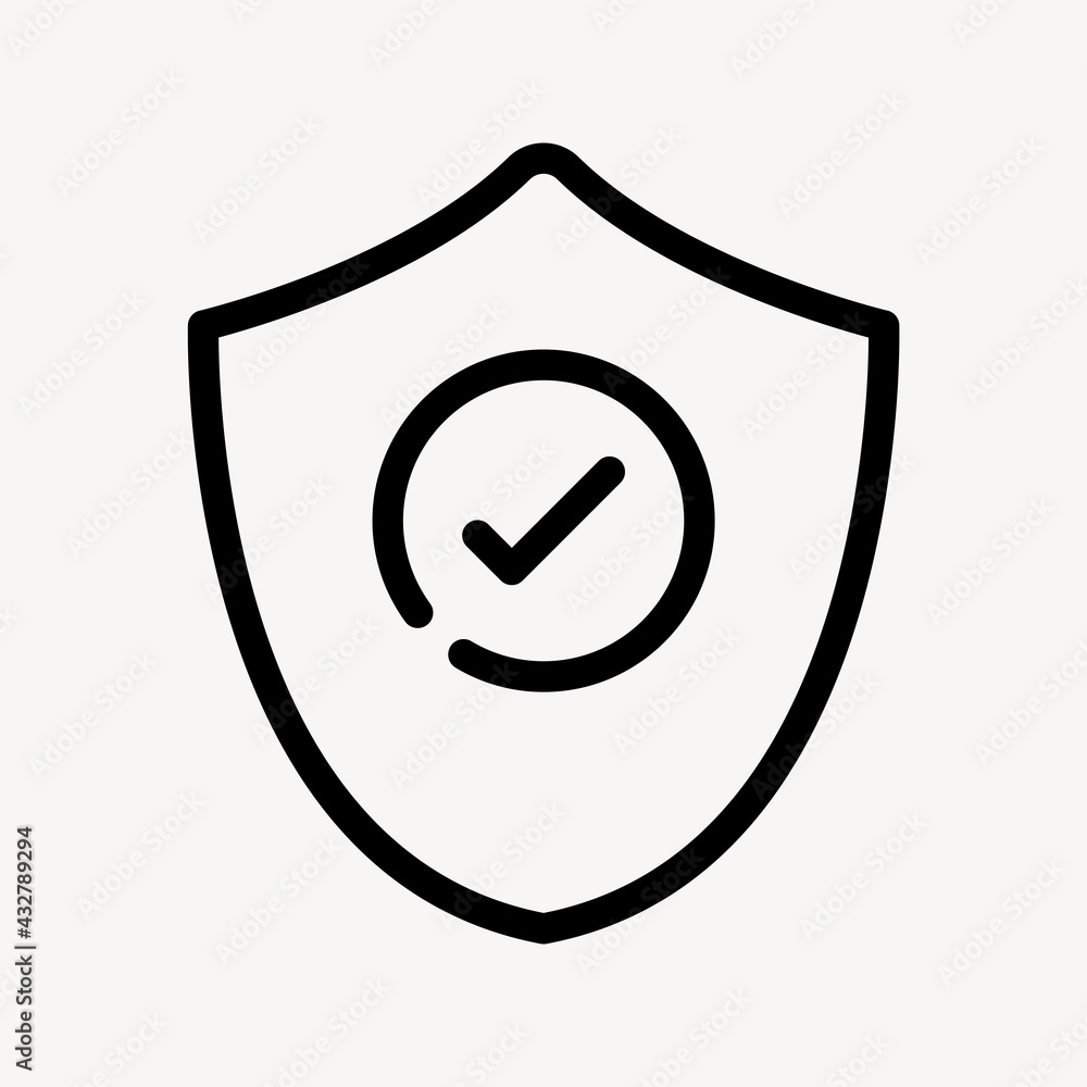 Security shield icon protection symbol Security shield icon protection symbol