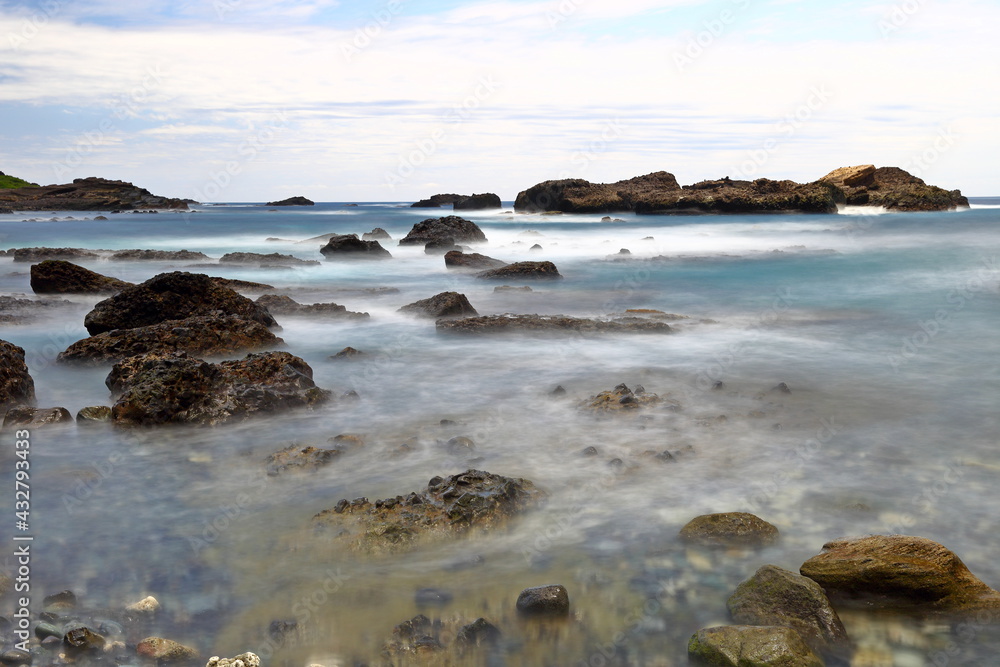 Sanxiantai Recreation Area near the town of Chenggong , located at Taitung, eastern Taiwan