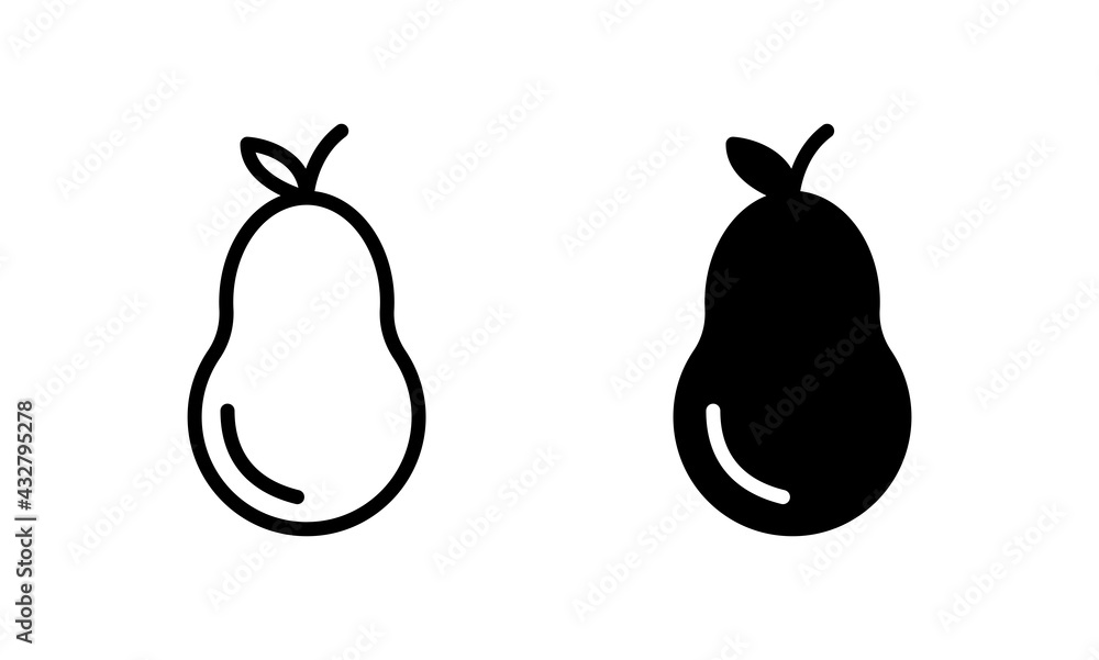 avocado icon, avocado symbol vector avocado icon, avocado symbol vector