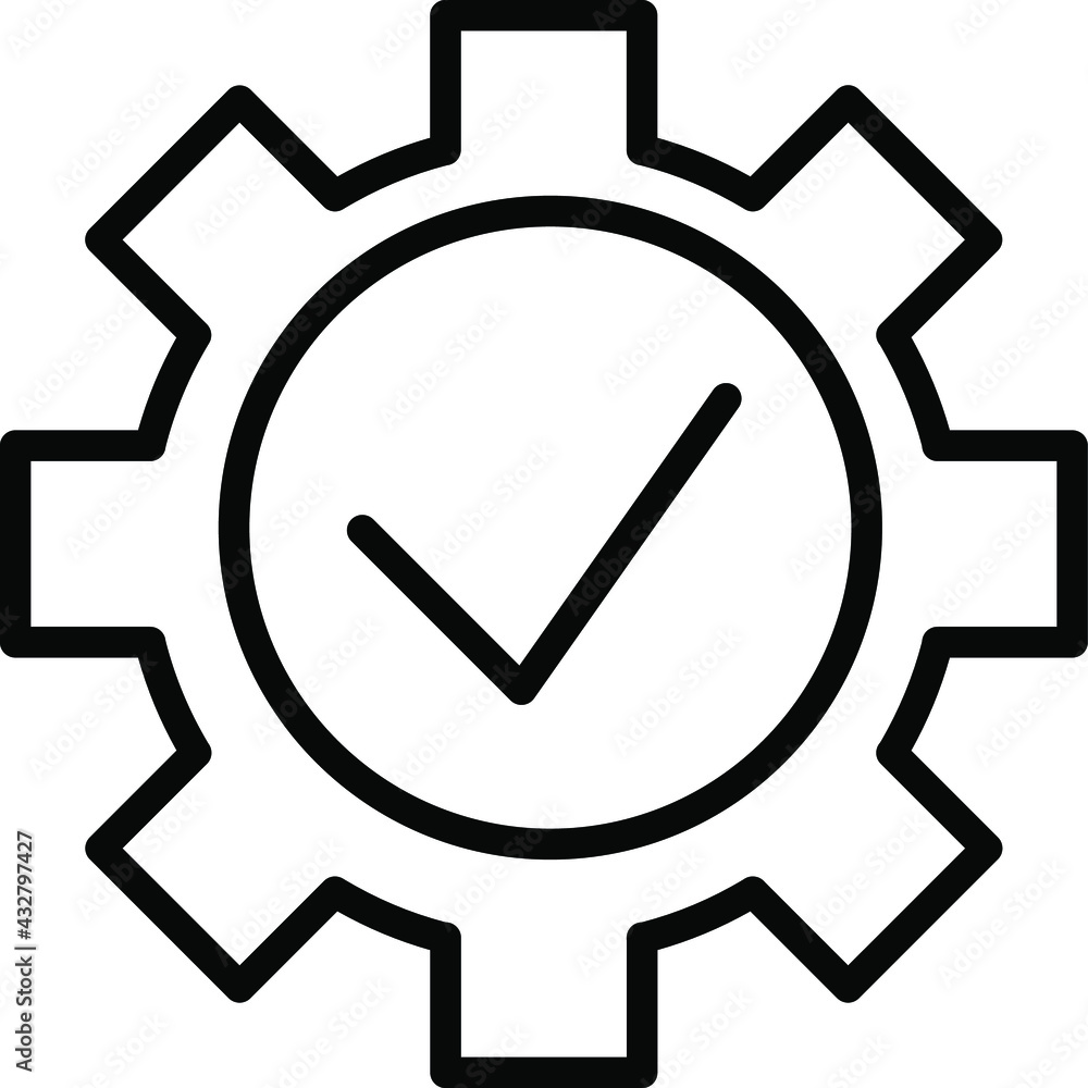 Automated Quality Optimization line icon vector Automated Quality Optimization line icon vector