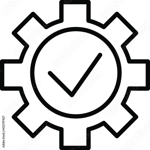 Automated Quality Optimization line icon vector