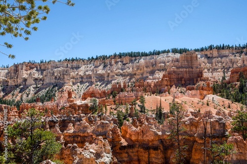 A natural rock formation of Red Rocks Hoodoos in Bryce Canyon National Park, Utah © CheriAlguire