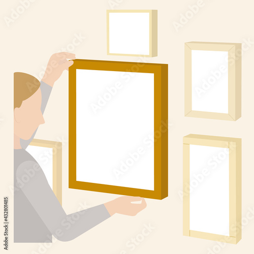 Picture Frame  Hands   Gallery Decoration Message Board   Information Box  Wall 