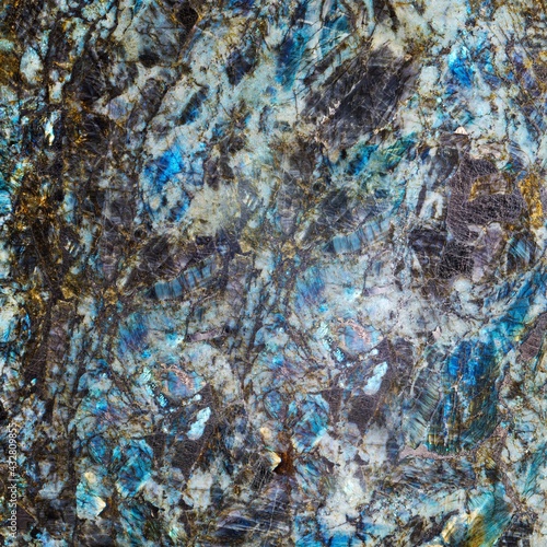 Fototapeta Naklejka Na Ścianę i Meble -  Lemurian Blue Granite Stone Texture