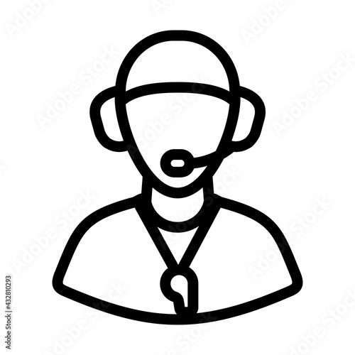 American Football Coach Icon