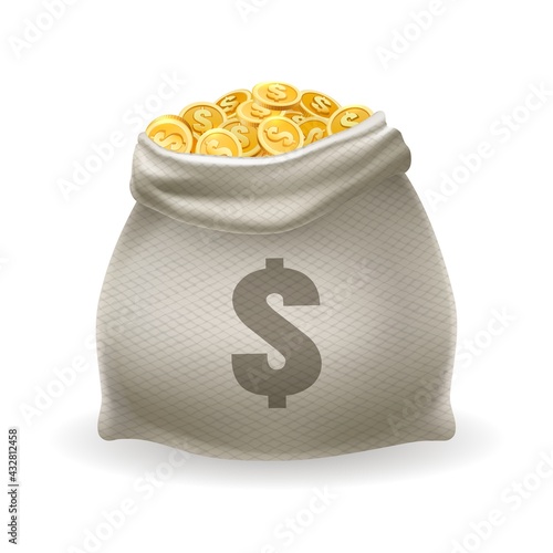 Gold money sack