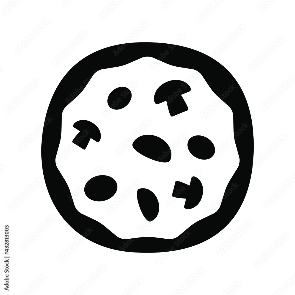 Vegetable pizza icon